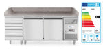 Pizzawerkbank met 2 deuren en 7 lades 280L