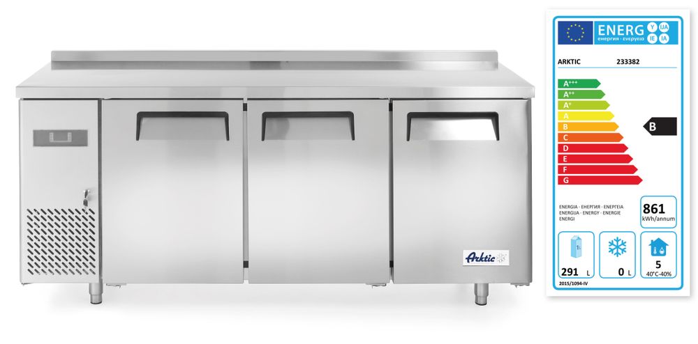 Koelwerkbank met 3 deuren Kitchen Line 390L