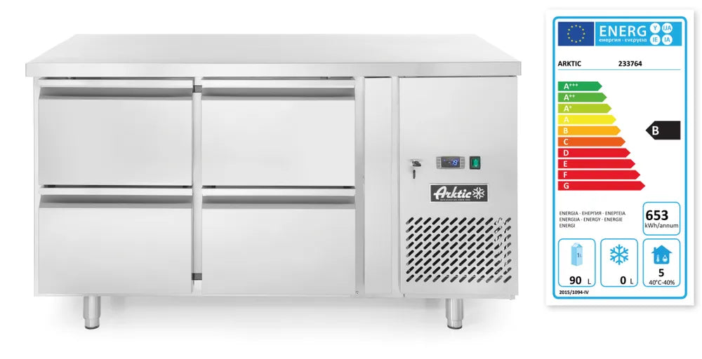 Koelwerkbank met 4 lades Profi Line 280L