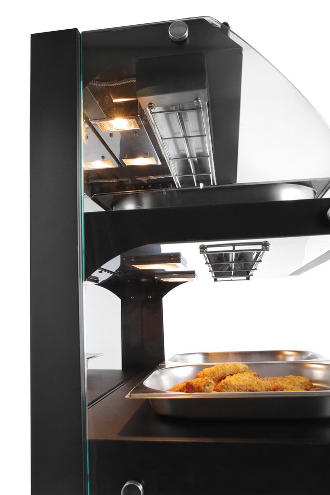 Warmhoudvitrine Quartz tweelaags