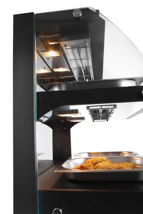 Warmhoudvitrine Quartz tweelaags