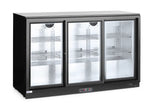 Backbar koelkast met drie schuifdeuren