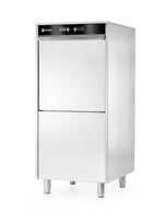 50x60 dishwasher for pans and trays – with detergent dosing system and drain pump