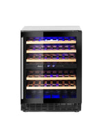 Wijnkoeler, 2 zones, 46 flessen