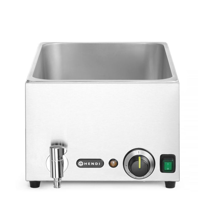 Set: Bain-marie HENDI Ranger met afvoerkraan + 3x GN 1/3 en deksel