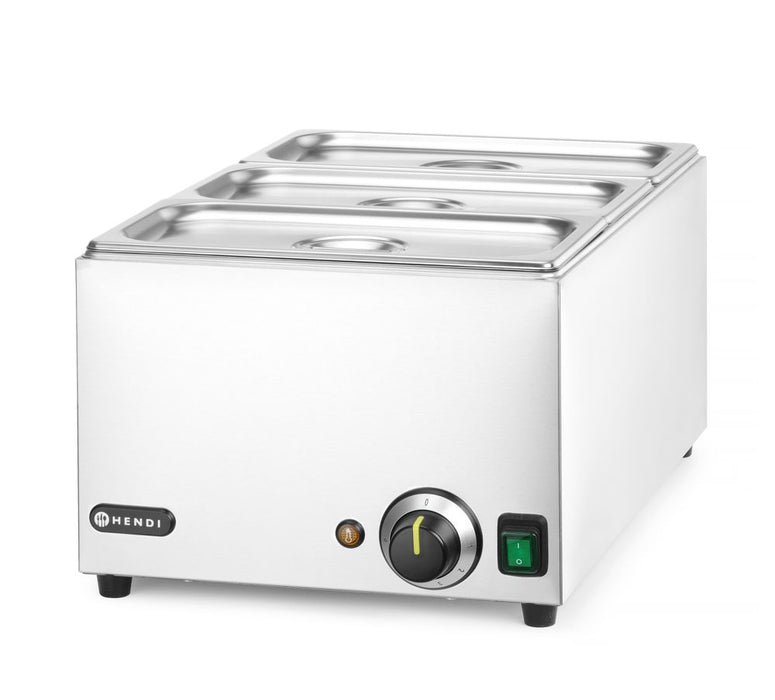 Set: Bain-marie HENDI RANGER + 3x GN 1/3 en deksel