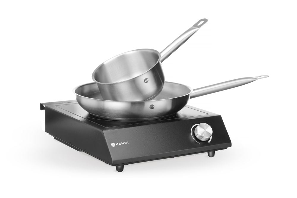 Set: Induction hob 3500W + saucepan + frying pan