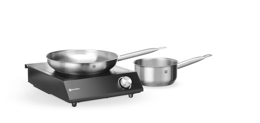 Set: Induction hob 3500W + saucepan + frying pan