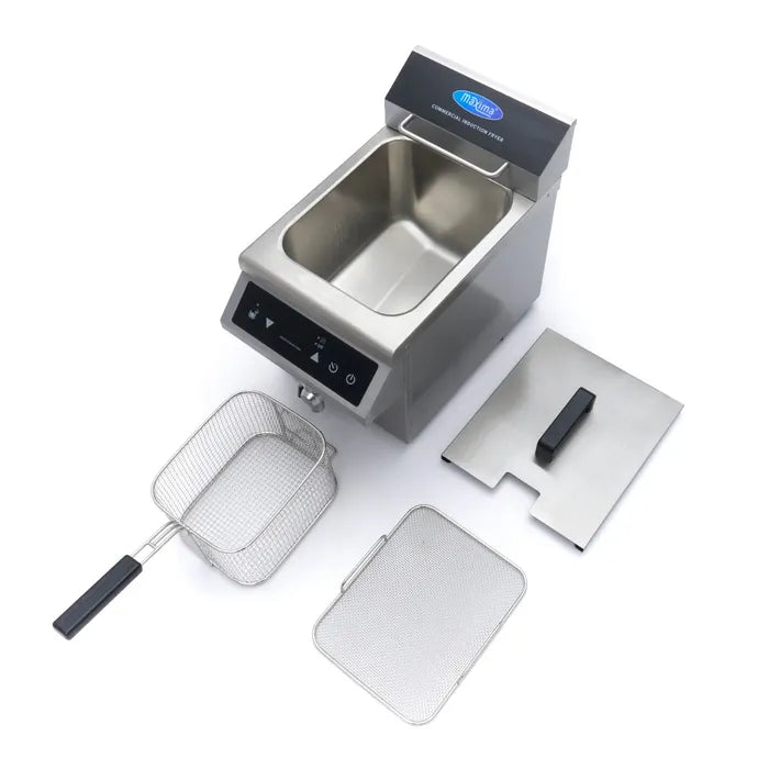 Frituurpan - 8 L - 1 Mand - Inductie - met Tapkraan