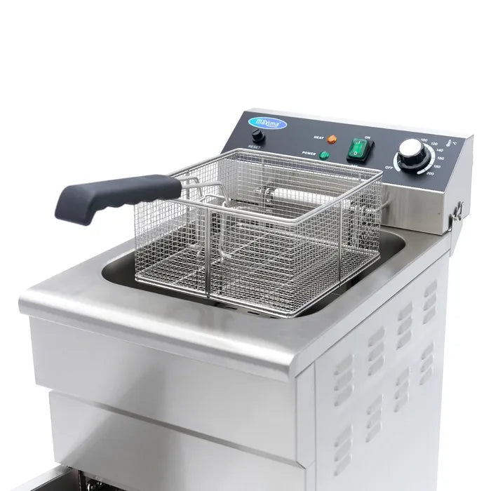 Frituurpan - 16 L - 1 Mand - met Tapkraan en Opbergruimte - 230V