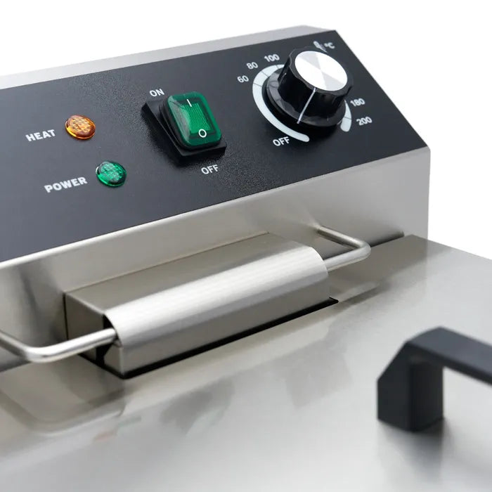 Frituurpan - 16 L - 1 Mand - met Tapkraan en Opbergruimte - 230V