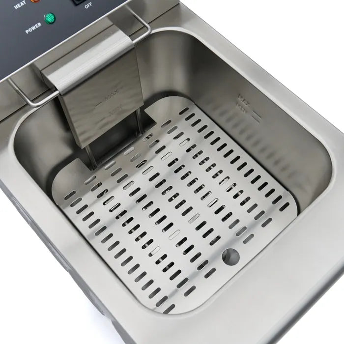 Frituurpan - 16 L - 1 Mand - met Tapkraan en Opbergruimte - 230V