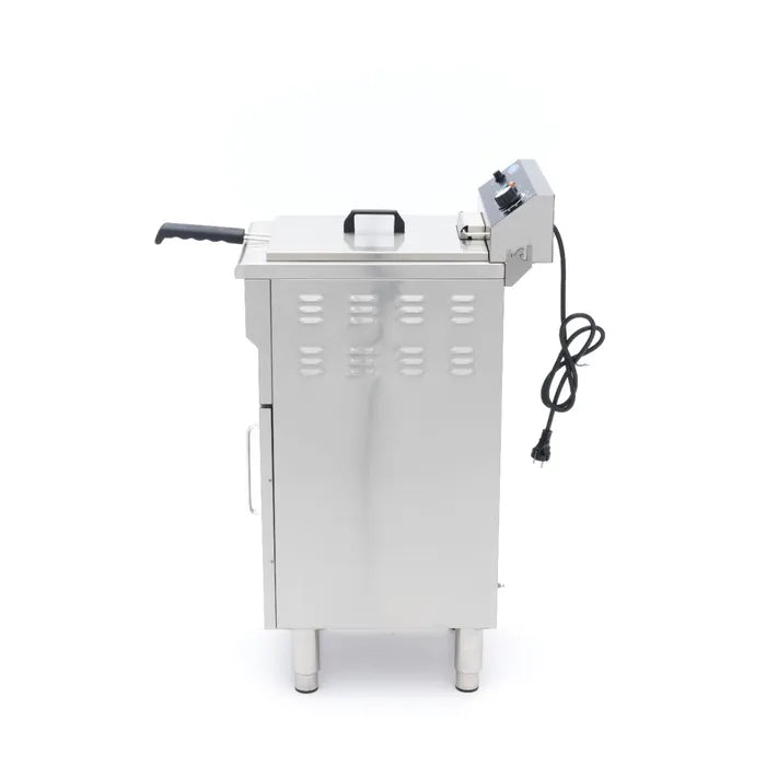 Frituurpan - 16 L - 1 Mand - met Tapkraan en Opbergruimte - 230V