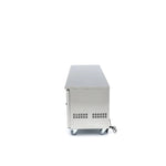 Koelwerkbank - 223 cm - 4 Glazen Deuren