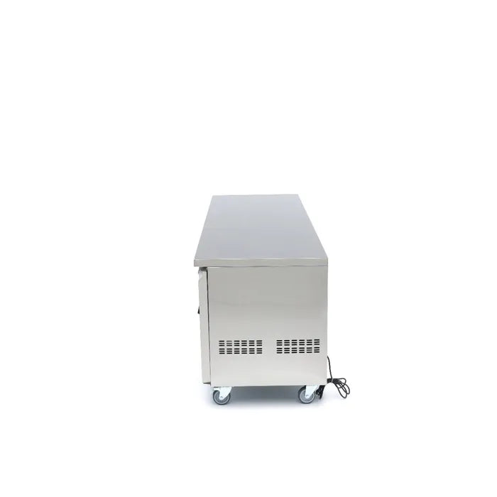Koelwerkbank - 223 cm - 4 Glazen Deuren