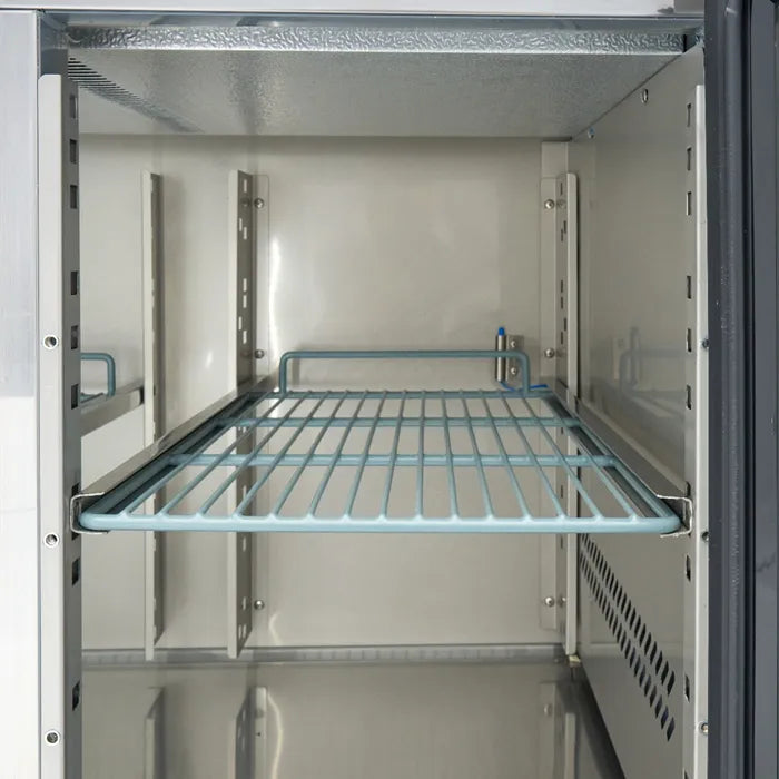 Koelwerkbank - 180 cm - 3 Glazen Deuren