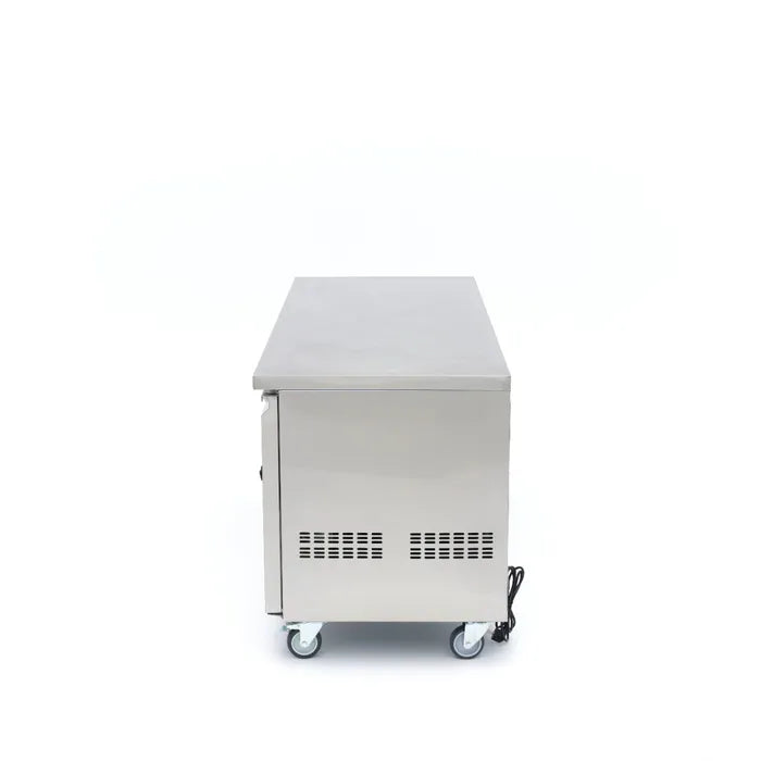 Koelwerkbank - 180 cm - 3 Glazen Deuren