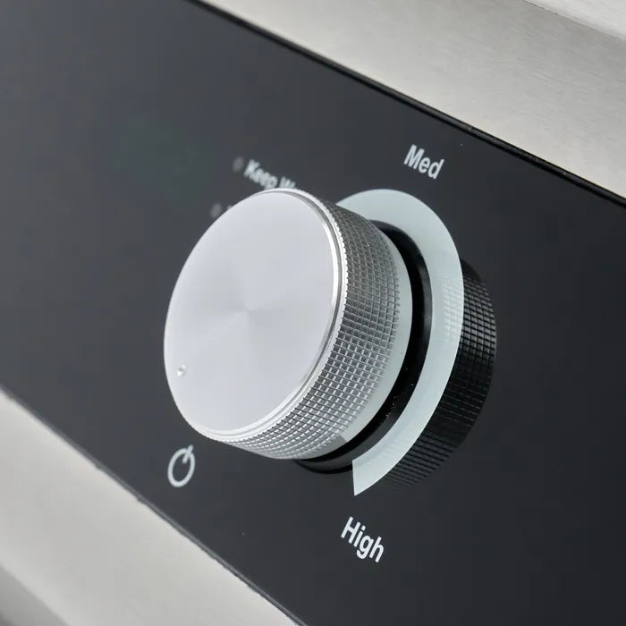 Inductie Grillplaat 700 - Glad en Gegroefd - 5000W - Dubbel