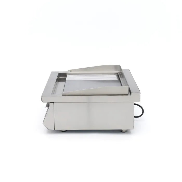 Inductie Grillplaat 700 - Glad en Gegroefd - 5000W - Dubbel