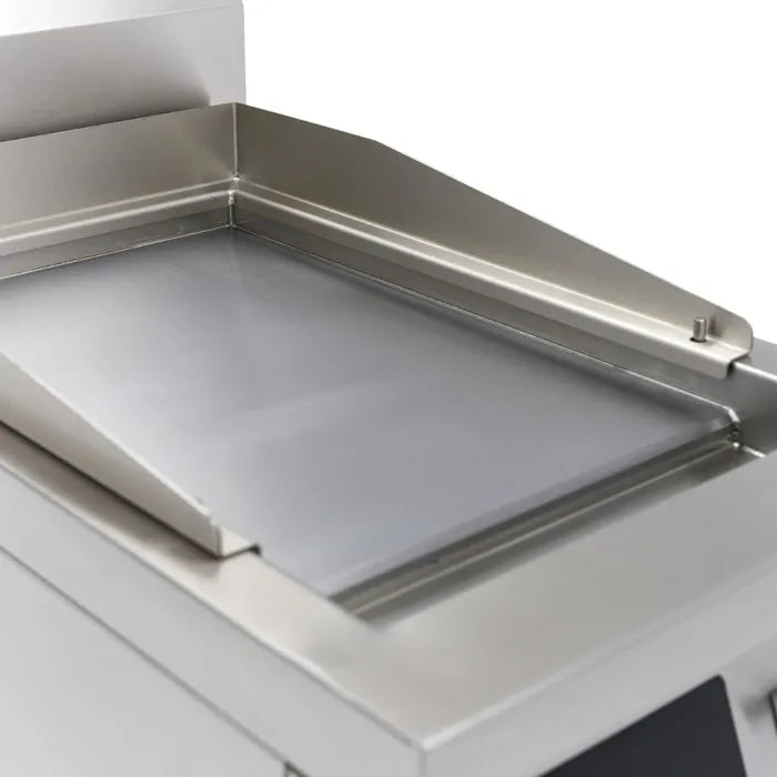 Inductie Grillplaat 700 - Glad - 5000W - Enkel - met Onderstel