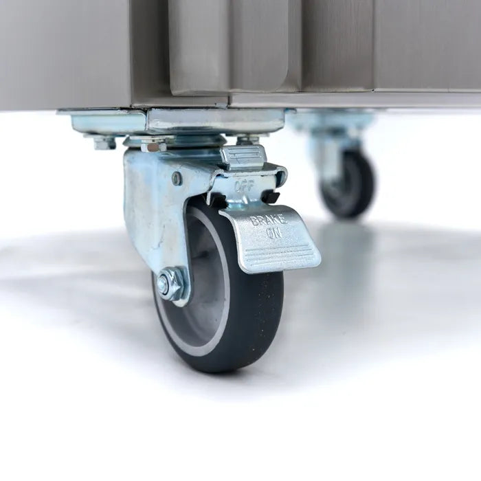 Koelkast - 600 L - 3 Verstelbare Roosters (2/1 GN) - Rvs - op Wielen