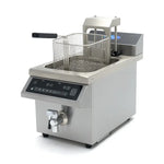 Frituurpan - 8 L - 1 Mand - Inductie - Liftsysteem - met Tapkraan