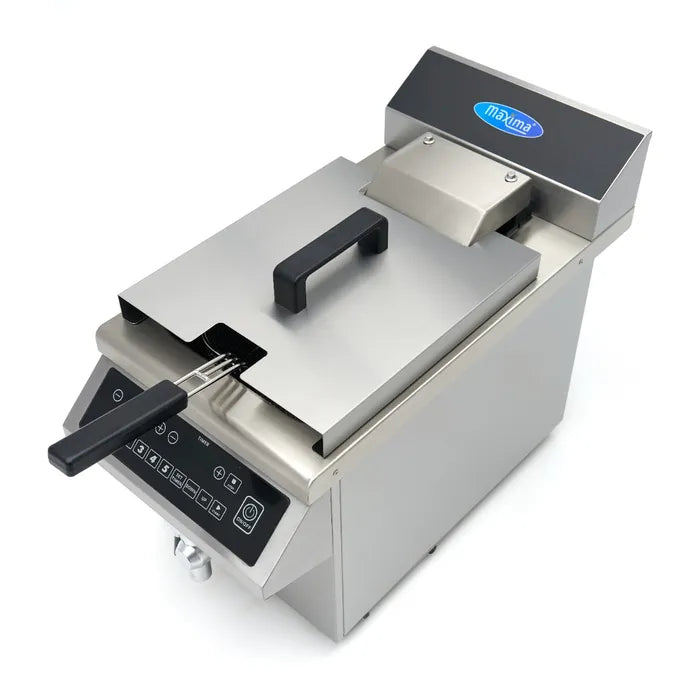 Frituurpan - 8 L - 1 Mand - Inductie - Liftsysteem - met Tapkraan