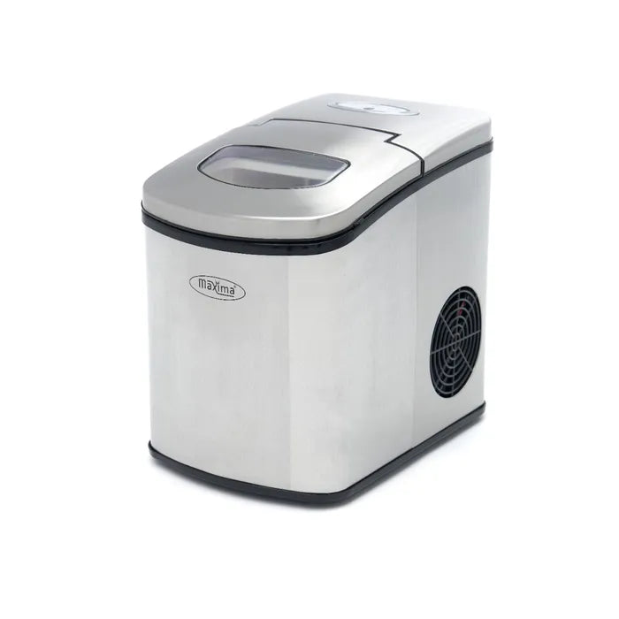 IJsblokjesmachine - 10-12 Kg/Dag- Holle IJsblokjes - Luchtgekoeld - Zilver