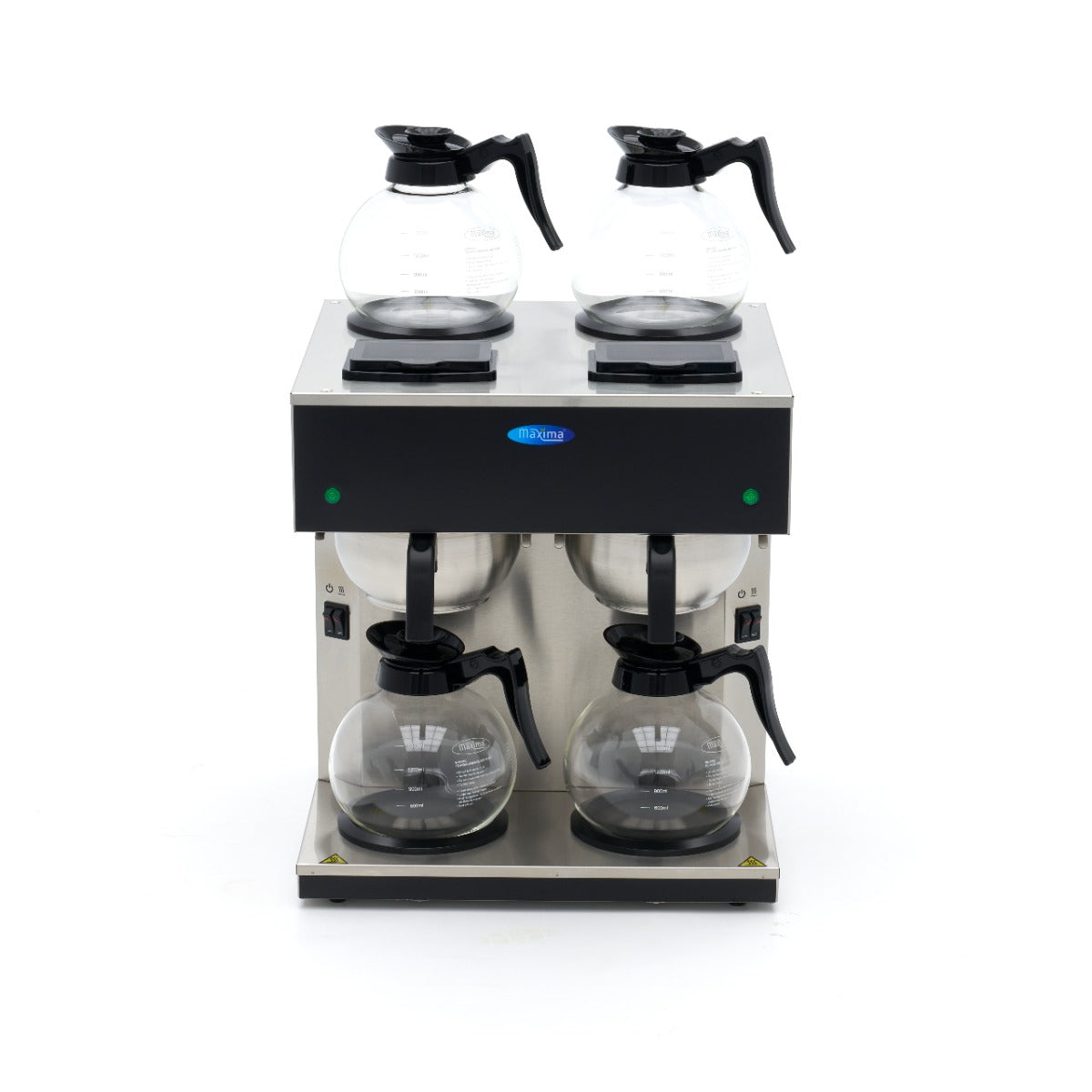 Filterkoffiezetapparaat - Dubbel - 2x 1,8 l - met Glazen Kan