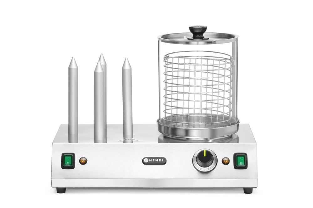 Worst en hotdogbroodjes warmer
