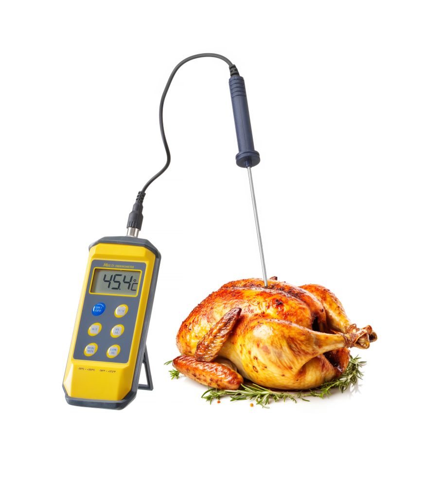 Thermometer met stiftsonde