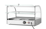 Opzet warmhoudvitrine tweelaags
