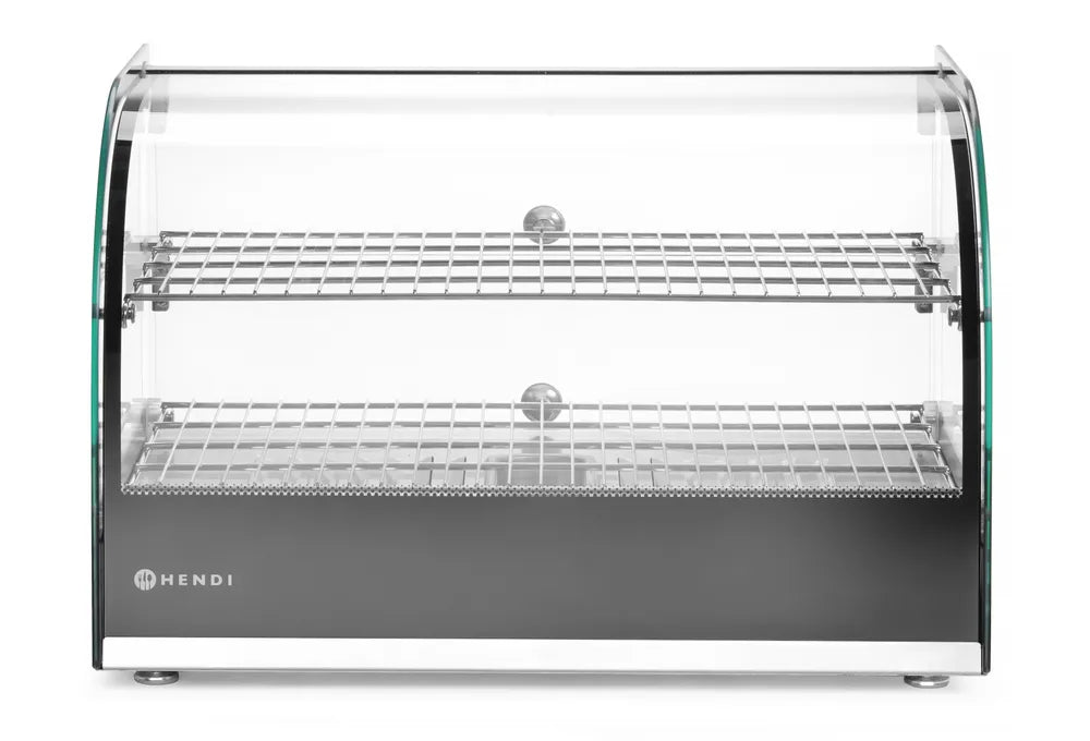Opzet warmhoudvitrine tweelaags