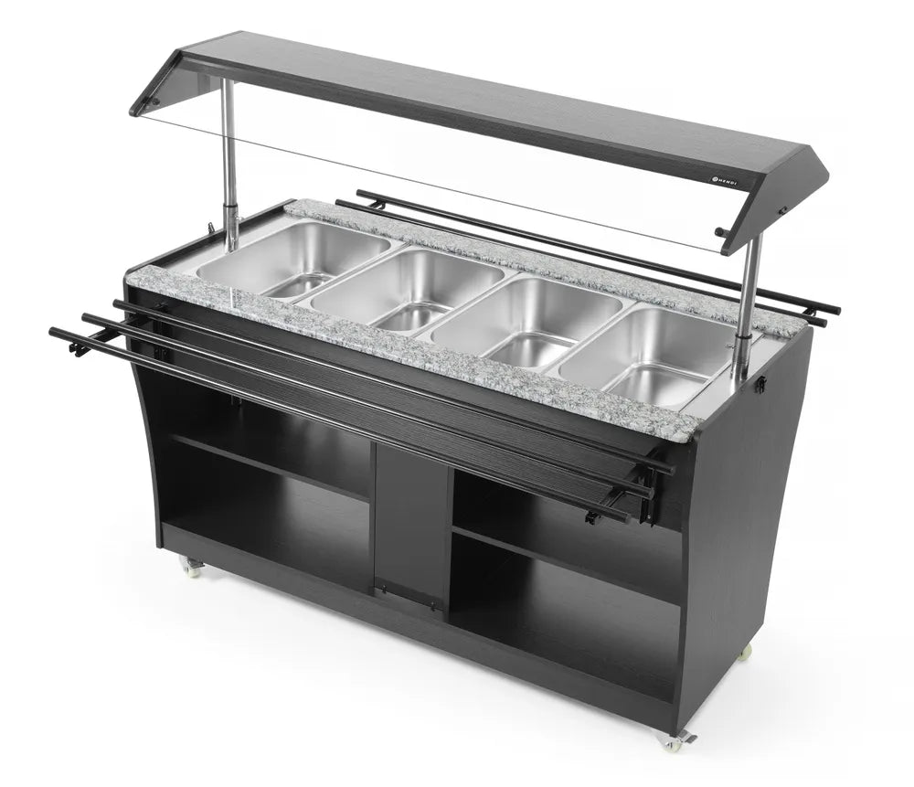 Warm buffet display