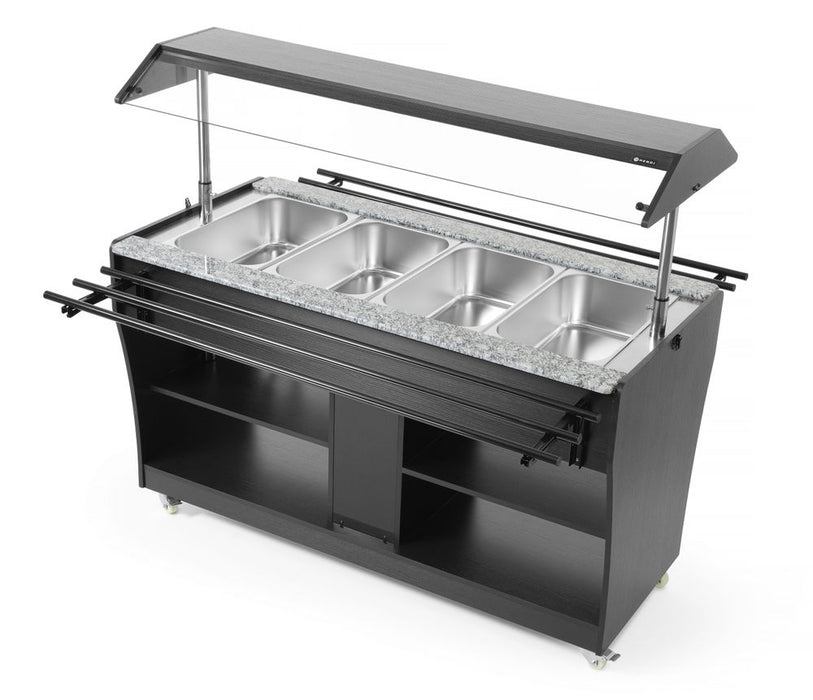 Warm buffet display