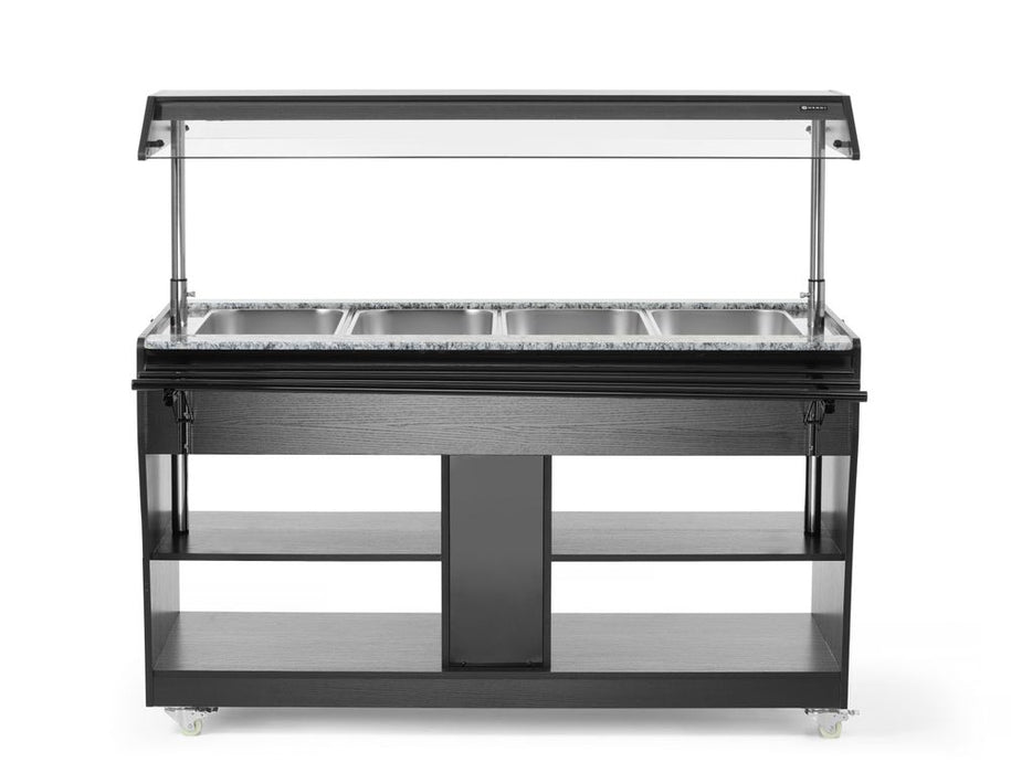 Warm buffet display