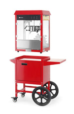 Popcornmachine met kar