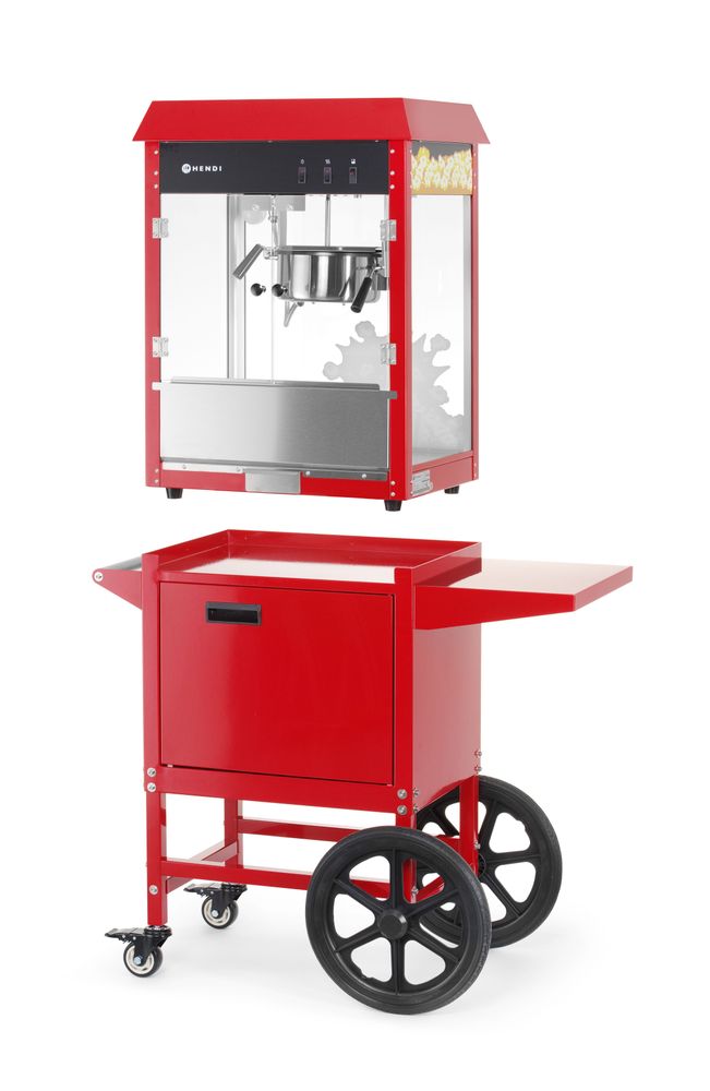 Popcornmachine met kar