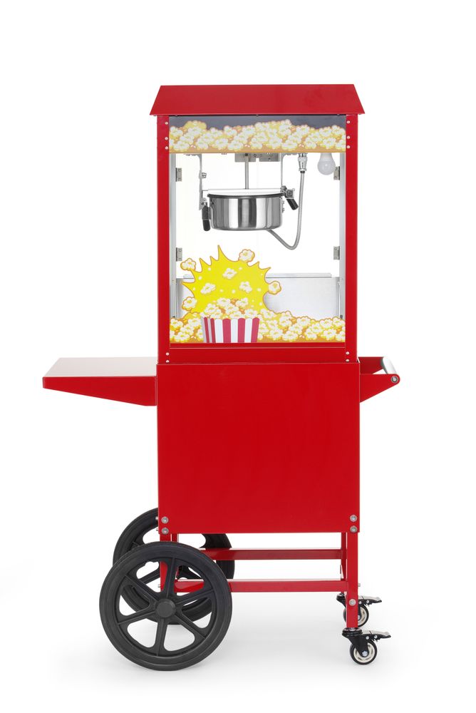 Popcornmachine met kar