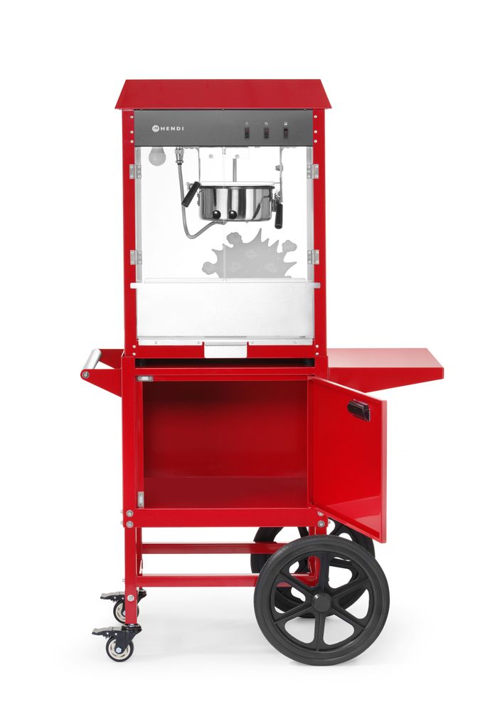 Popcornmachine met kar