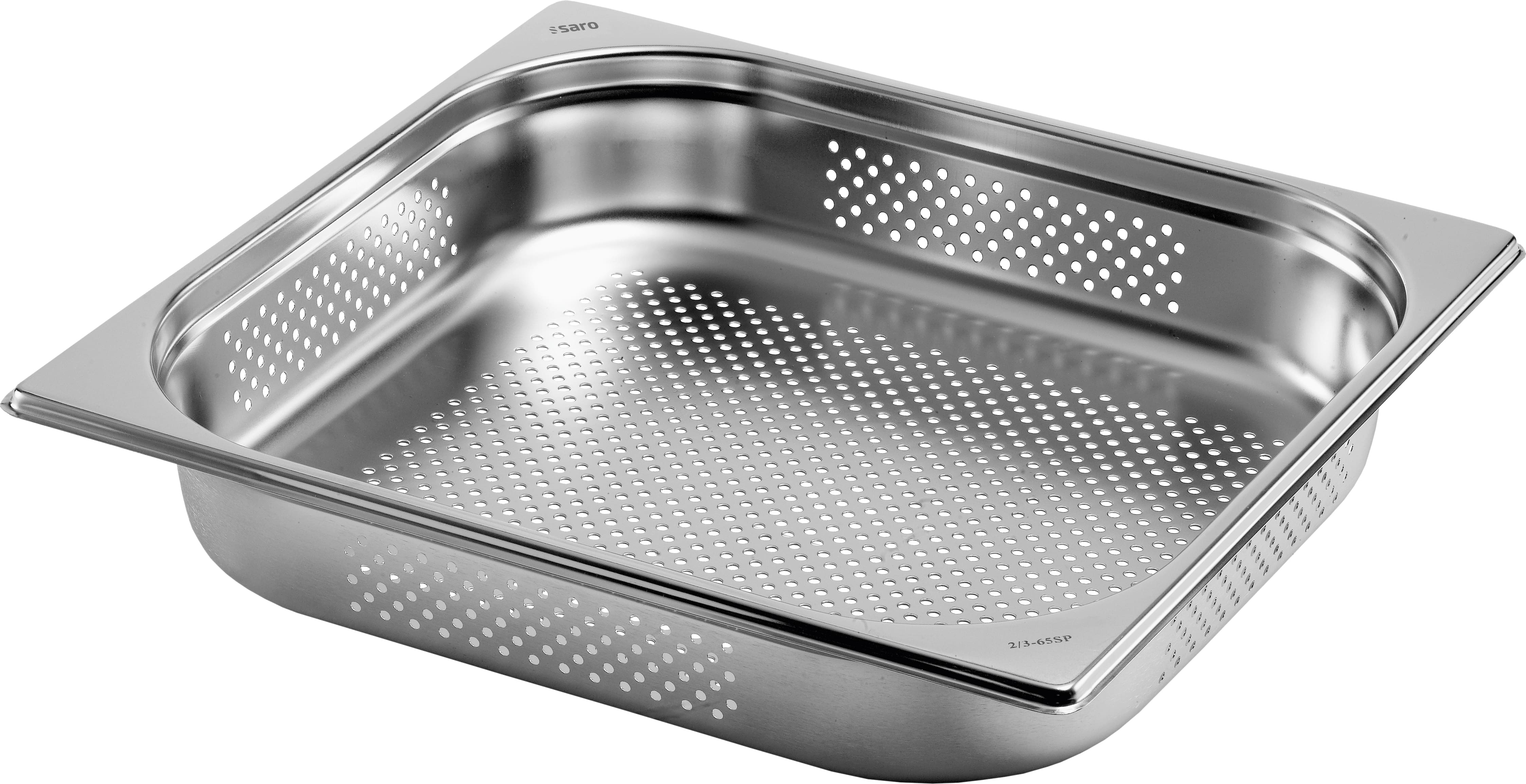 SARO  BUDGET LINE GN-bak 2/3 GN geperforeerd Diepte 65 mm