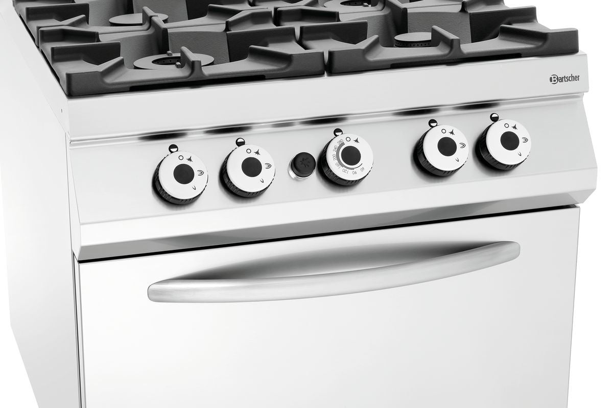 Gasfornuis 900, B900, 4-pits, GO