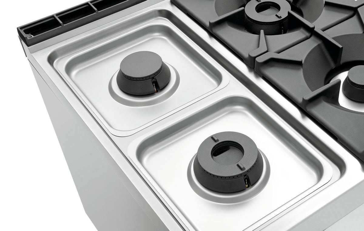 Gasfornuis, 4-branders, EO 2/1GN