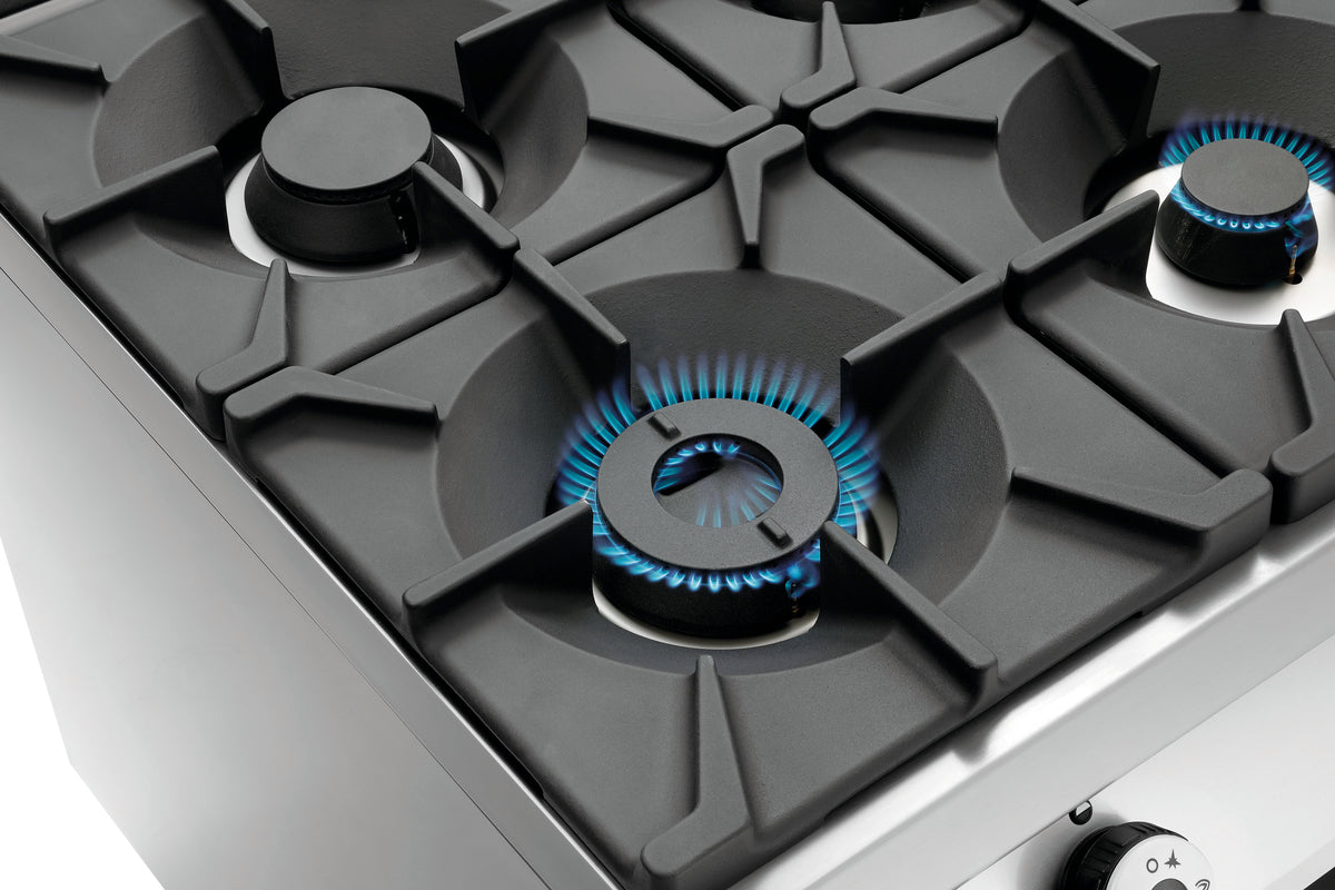 Gasfornuis, 6-branders, EO 2/1GN,NS