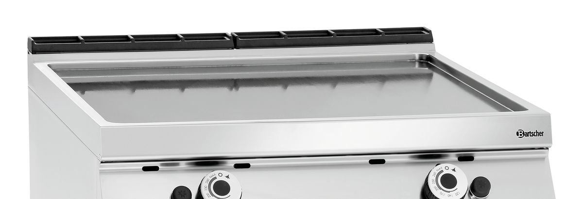 Gas grillplaat, glad