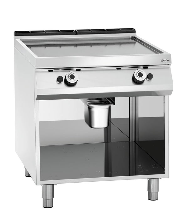 Gas grillplaat, glad