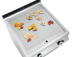 Gas grillplaat, geribbeld, OU