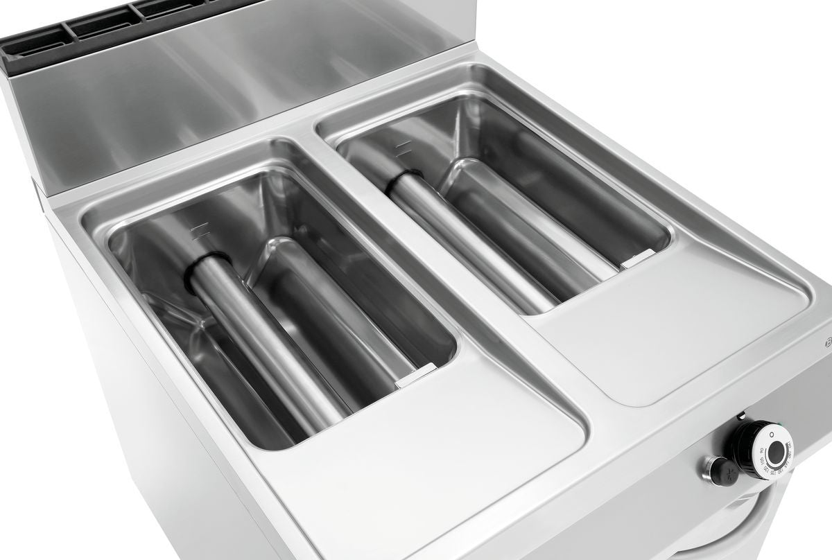 Gas friteuse met 2 binnenpannen