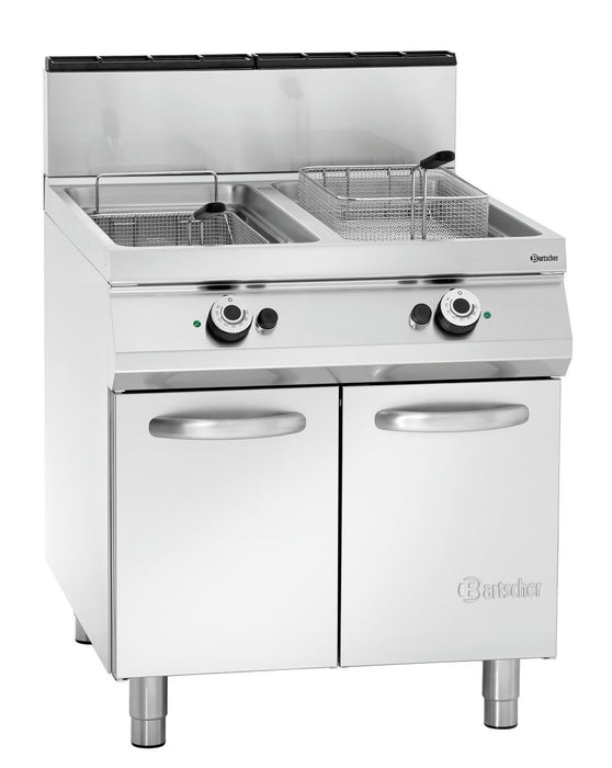 Gas friteuse met 2 binnenpannen