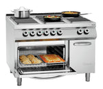 6 platen elektrisch fornuis, EBO 2/1GN